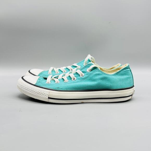 Converse Shoes Womens 8 Blue Canvas Chuck Taylor All Star Low Top Casual Sneaker - Picture 4 of 11